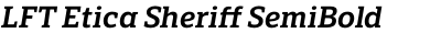 LFT Etica Sheriff SemiBold Italic